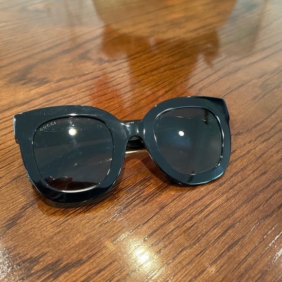 Gucci Rectangle Acetate GG Sunglasses w/ Crystal Stars - Picture 7 of 7